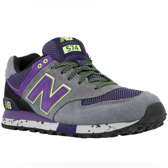 New Balance Other - New Balance Outdoor Pack 574 Sneakers Purple Grey and Lime Green Men's Size 10